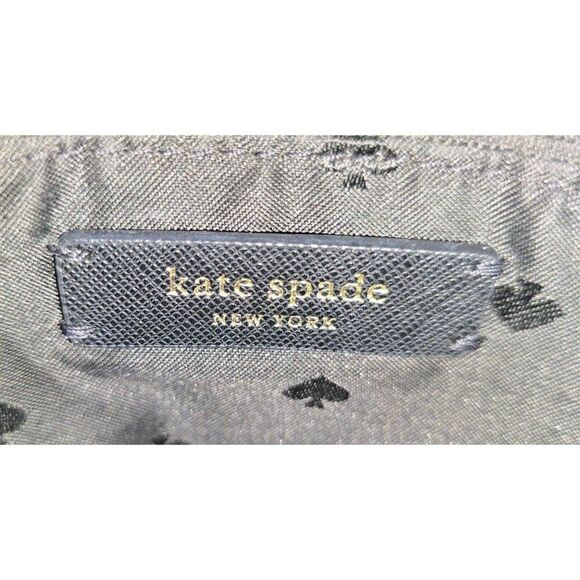 Kate Spade Black Leather Handbag - Zip Closure & Dual Handles - Picture 7 of 8